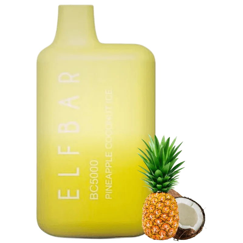 randm liquid Elf Bar 5000 Pineapple Coconut Ice Disposable Vape