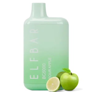 Elf Bar 5000 Sour Apple 20mg/ml disposable vape in dubai