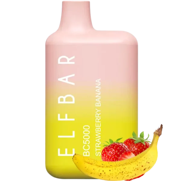 Elf Bar 5000 Strawberry Banana - Disposable Vape