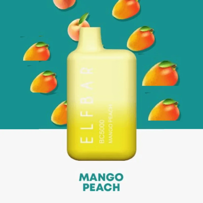 Flavor - Mango Peach Elf bar bc5000 puffs disposable vape