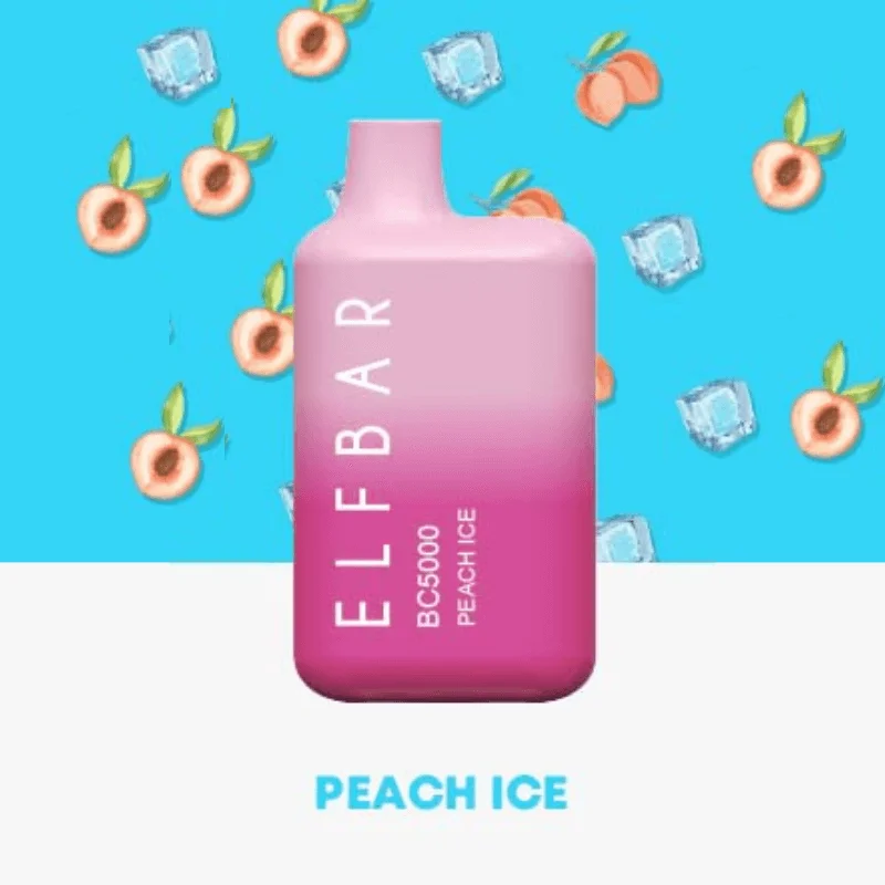 Flavor - Peach Ice Elf bar 5000 puffs disposable vape