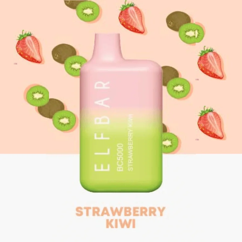 Flavor - Strawberry Kiwi Elf bar 5000 puffs disposable vape