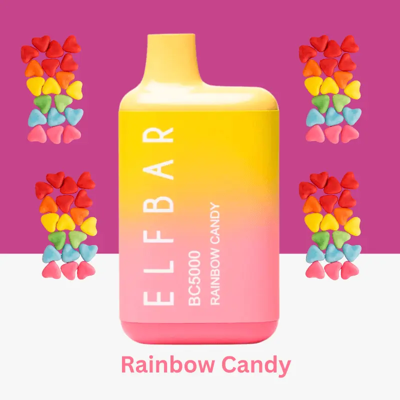 Flavor - Rainbow Candy Elf bar 5000 puffs disposable vape