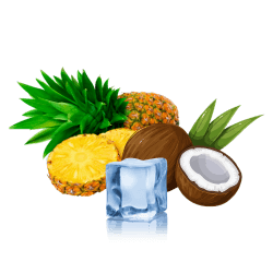 Pineapple coconut ice