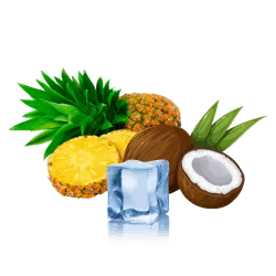 Pineapple coconut ice