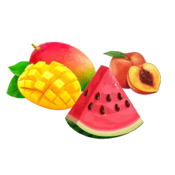 Peach mango watermelon