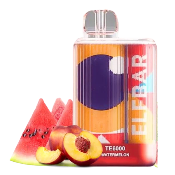 Elf Bar Peach Mango Watermelon Disposable Vape - TE6000 Puffs