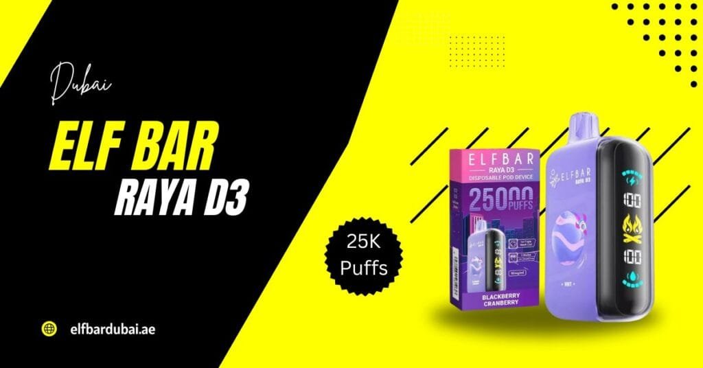 Elf Bar Raya D3 25000 puffs disposable vape in Dubai (UAE)