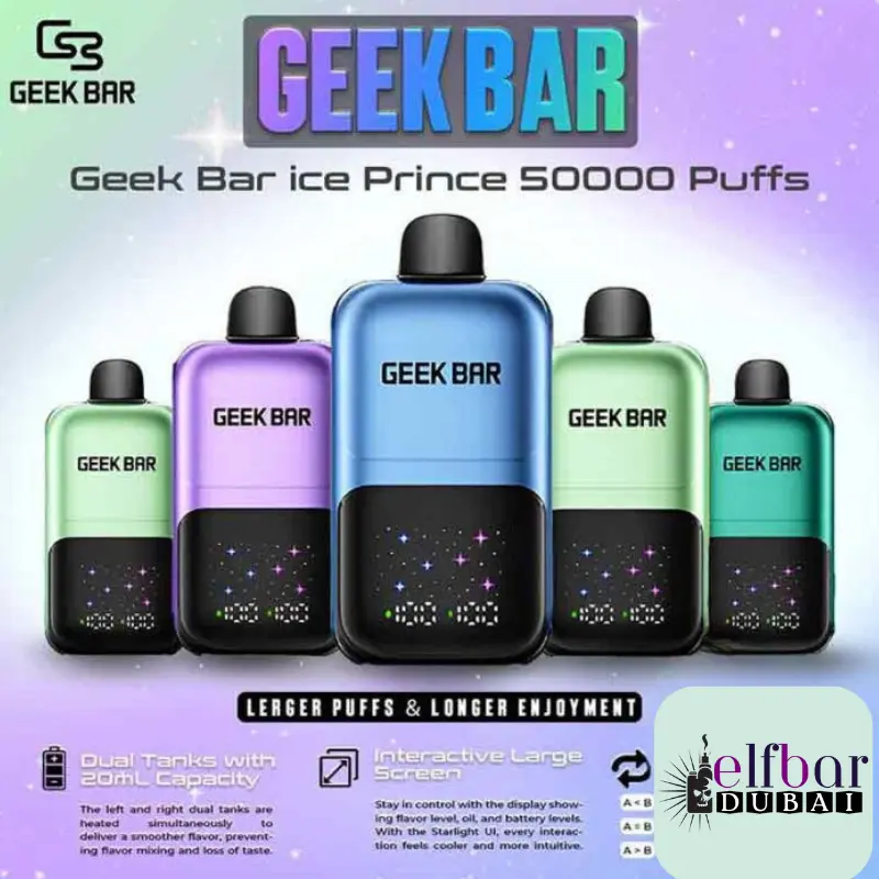 Geek Bar Ice Prince 50000 Puffs Disposable Vape In UAE