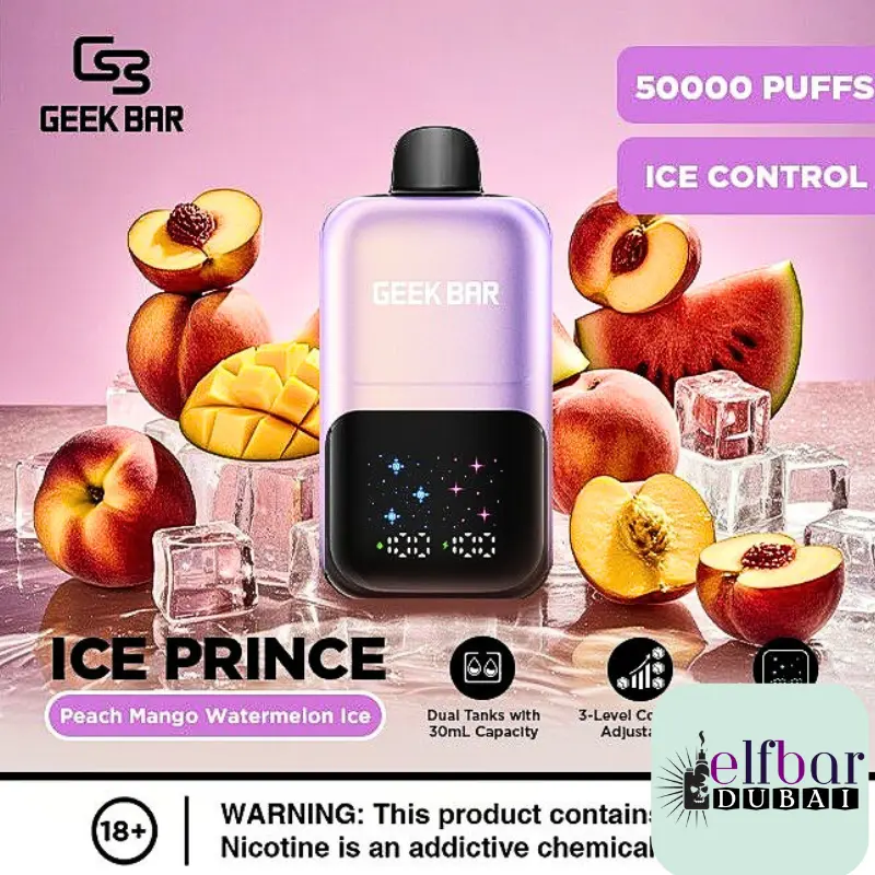 Geek Bar Ice Prince 50000 Puffs Disposable Vape In UAE