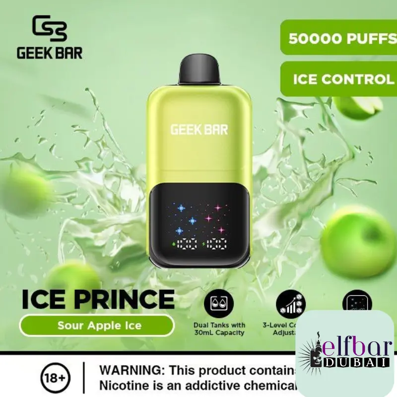 Geek Bar Ice Prince 50000 Puffs Disposable Vape In UAE
