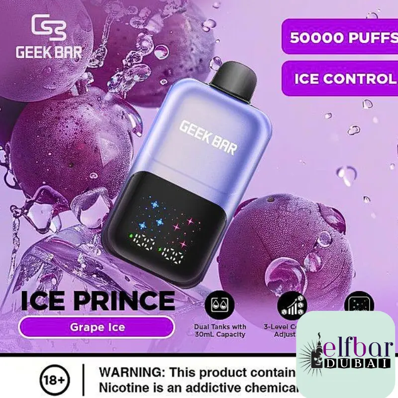 Geek Bar Ice Prince 50000 Puffs Disposable Vape In UAE