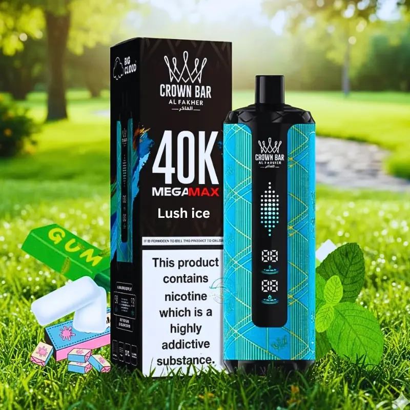 Al Fakher Crown Bar Lush ice Mega Max 40000 Puffs Disposable Vape in UAE