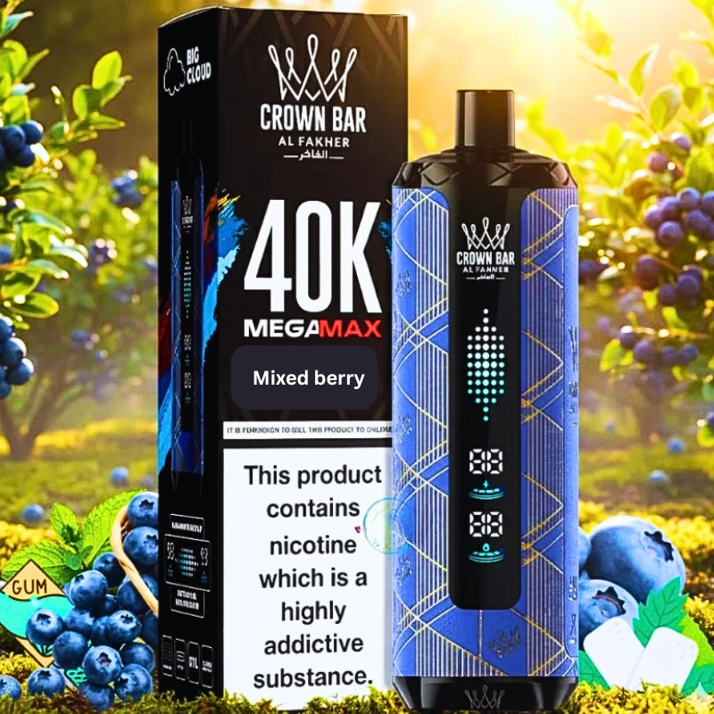 Al Fakher Crown Bar Mixed berry Mega Max 40000 Puffs Disposable Vape in UAE
