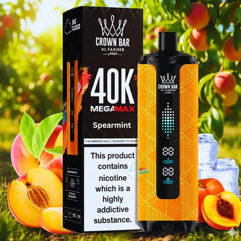 Al Fakher Crown Bar Spearmint Mega Max 40000 Puffs Disposable Vape in UAE